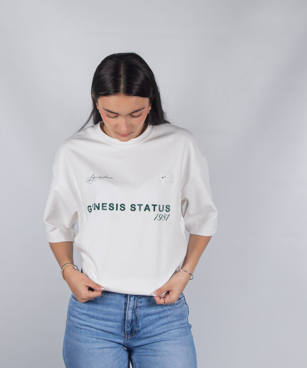 camiseta oversize genesis verde