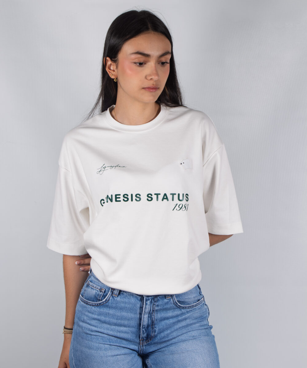 camiseta oversize genesis verde