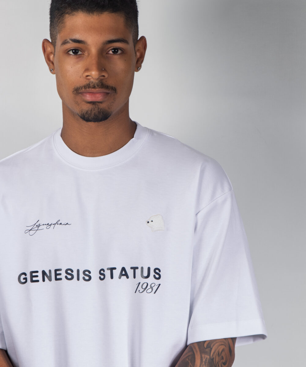 camiseta oversize genesis blanca