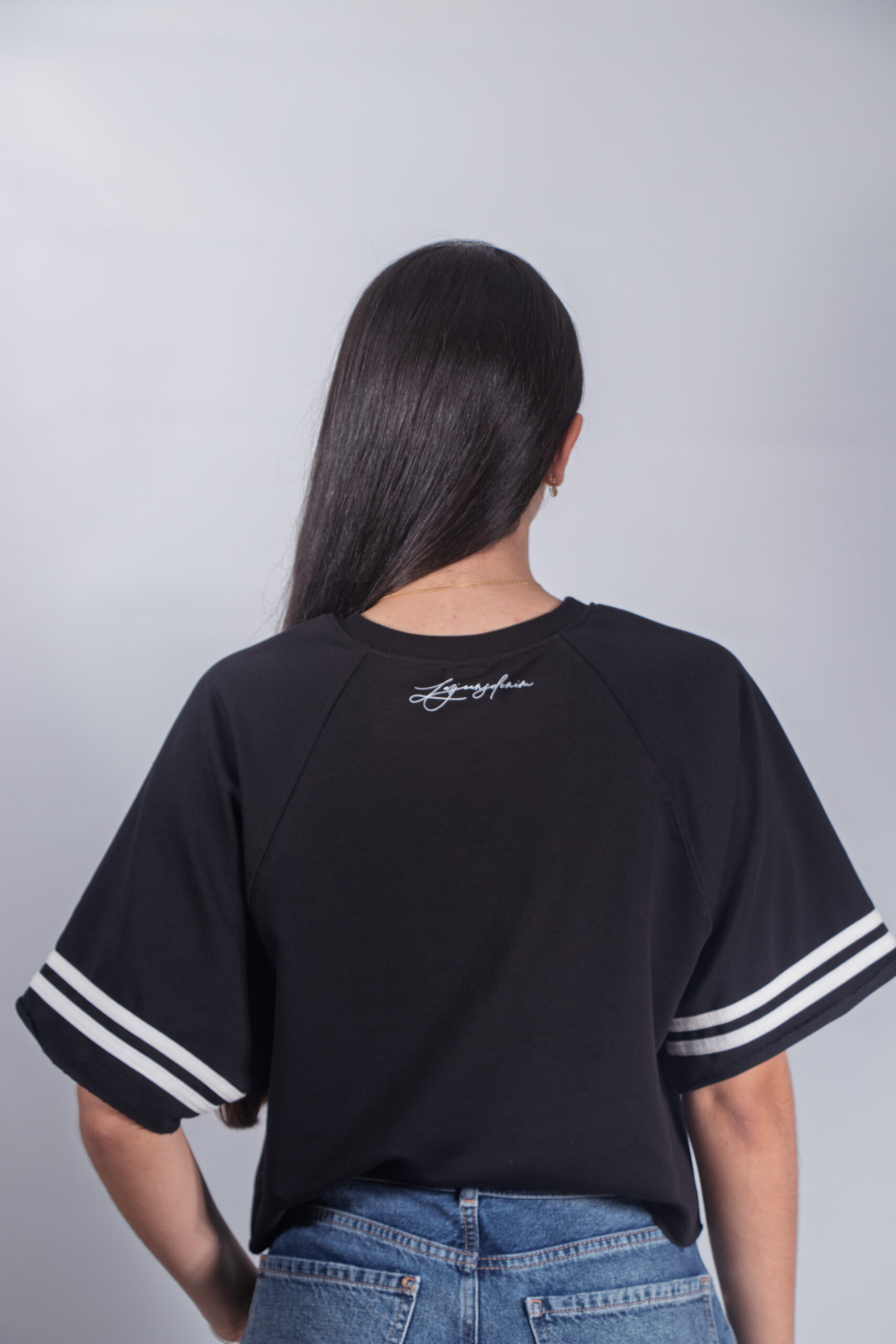 camiseta moon oversize dama negra camiseta moon oversize dama negra