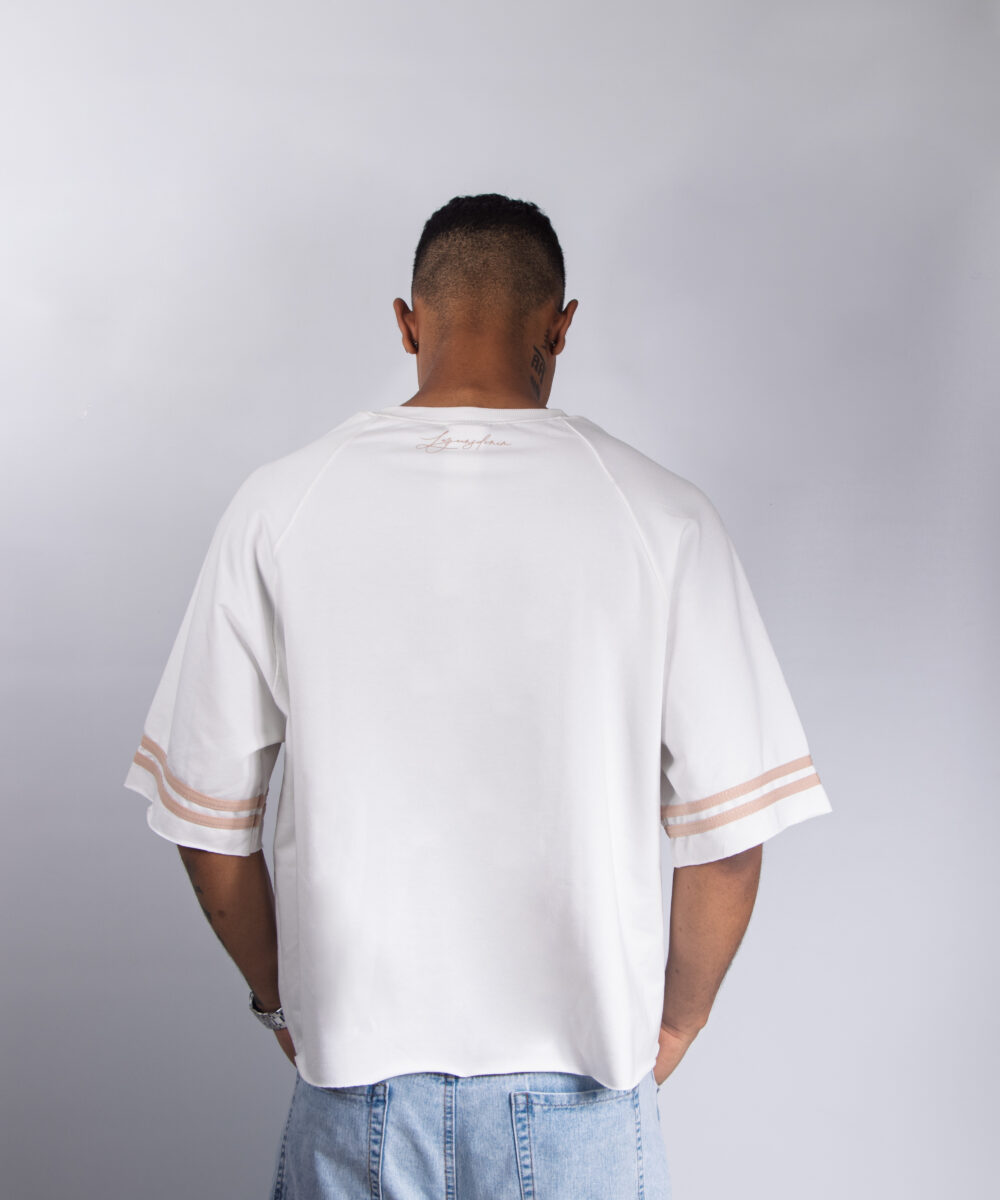 camiseta moon oversize hombre vainilla