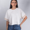 Camiseta Moon oversize Dama Vainilla camiseta moon oversize dama negra