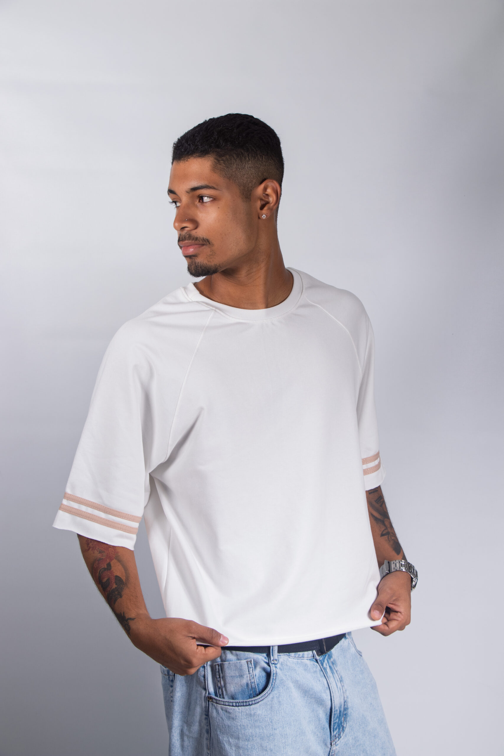 camiseta moon oversize hombre vainilla camiseta moon oversize hombre vainilla